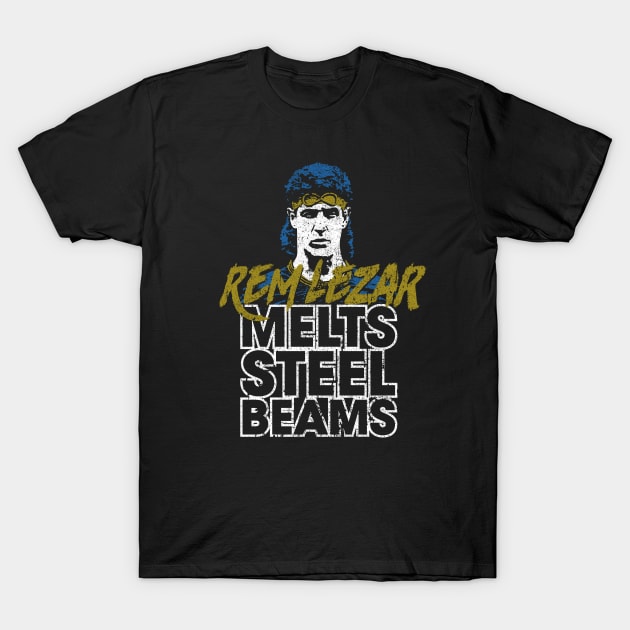 Rem Lezar Melts Steel Beams T-Shirt by huckblade